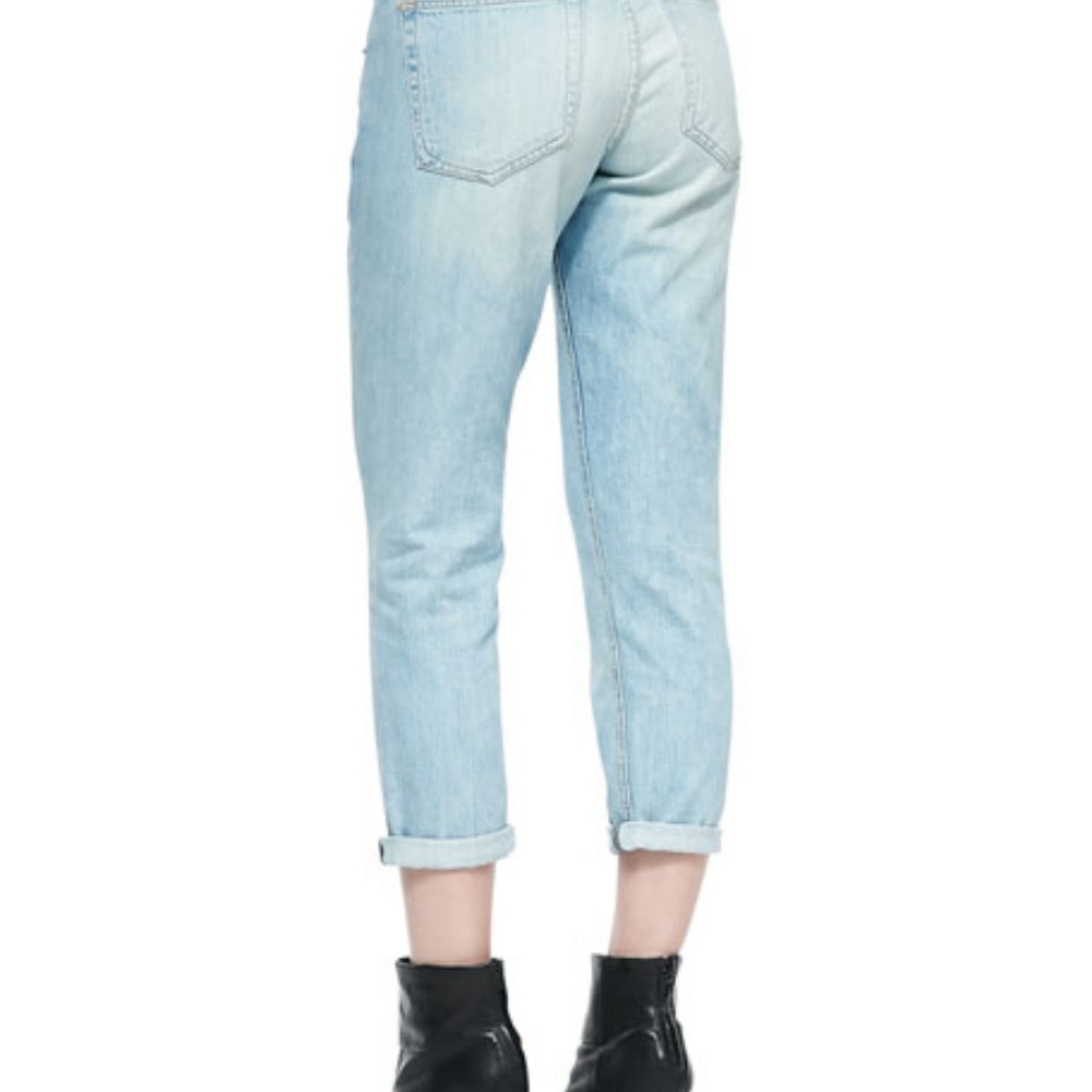 NWT Rag & Bone Powder blue cotton faded boyfriend Size 26 - Picture 6 of 7